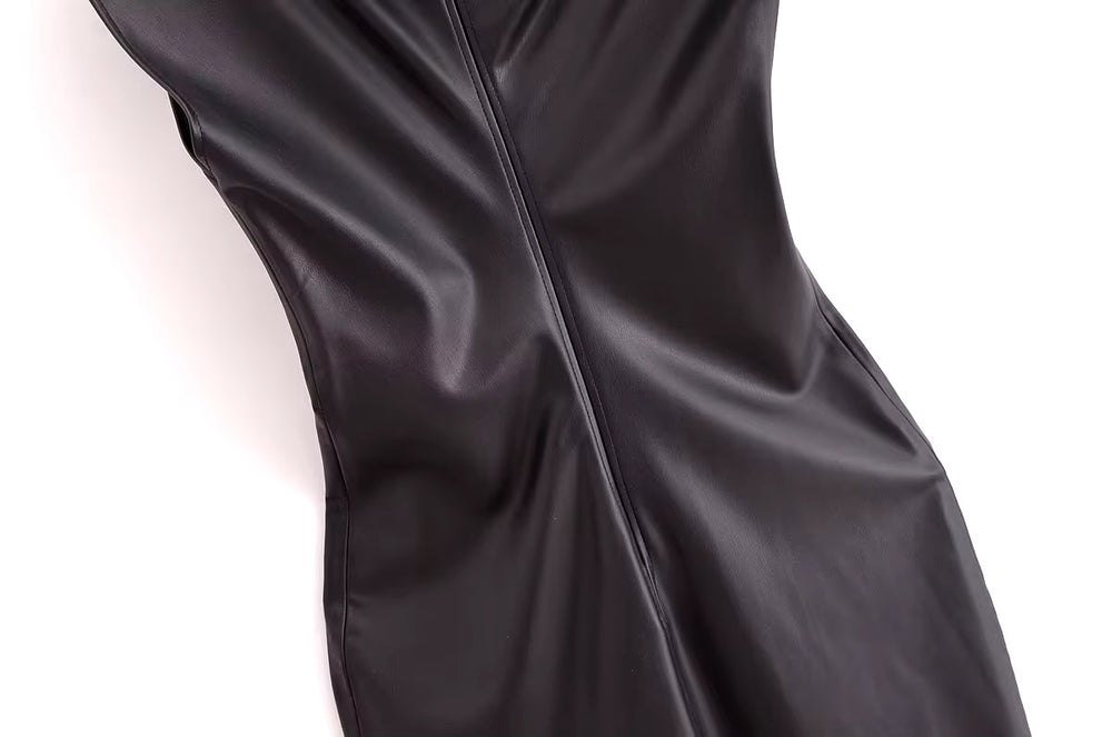 
                      
                        MARICELLA VEGAN LEATHER DRESS
                      
                    