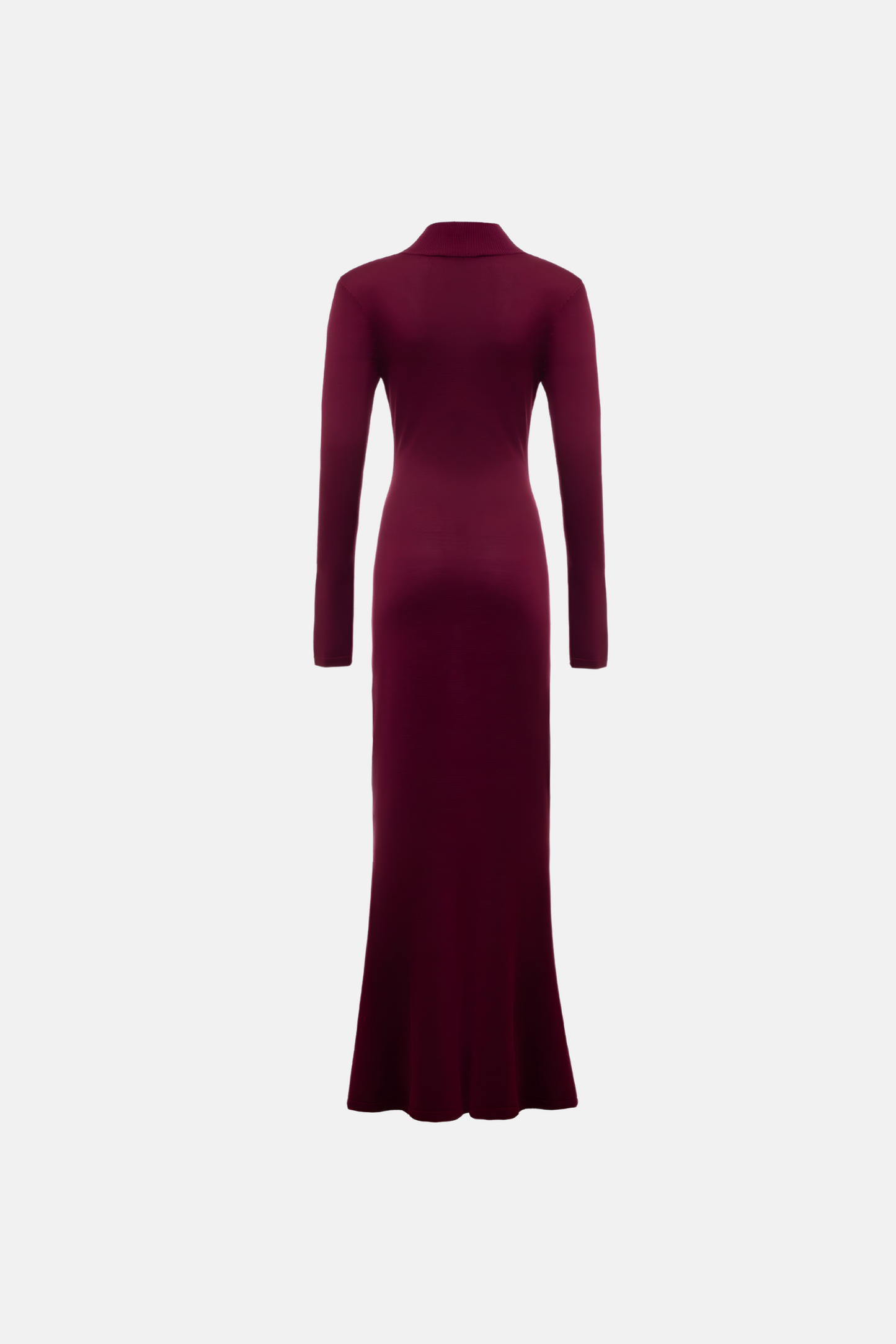 BURGUNDY MELINA KNIT DRESS